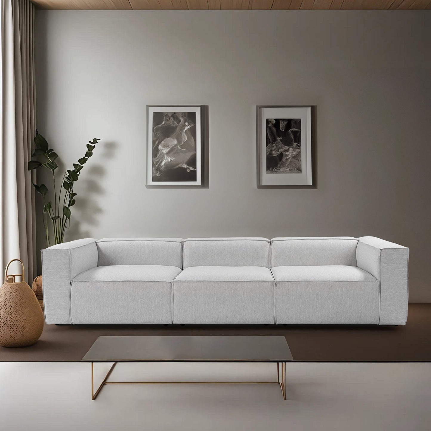Trosjed Fora 3 Seater - svjetlo sivi