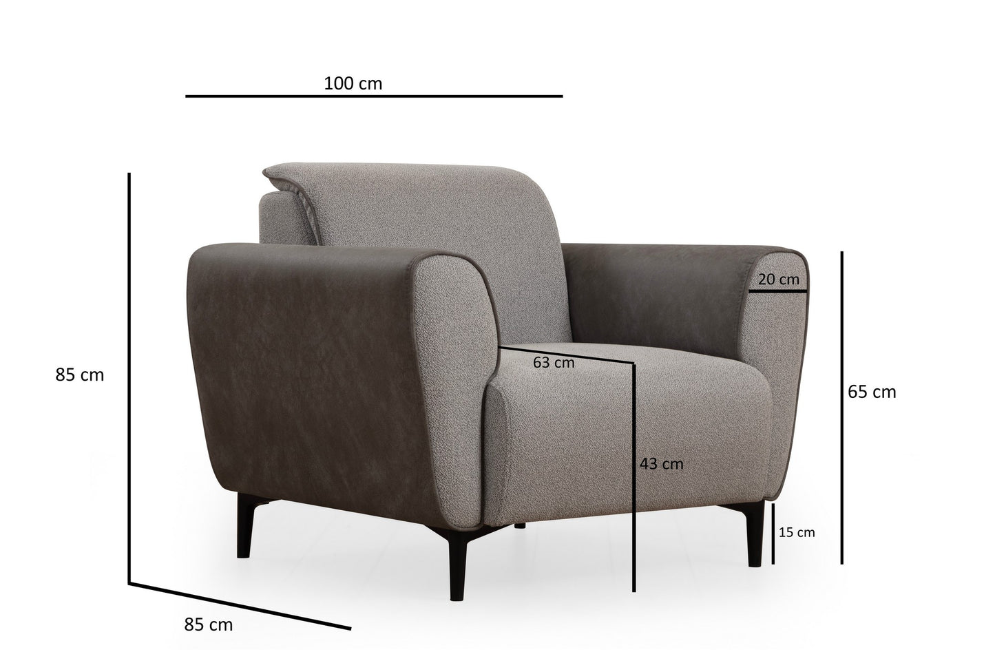 Sofa s 1 sjedećim mjestom STELLA