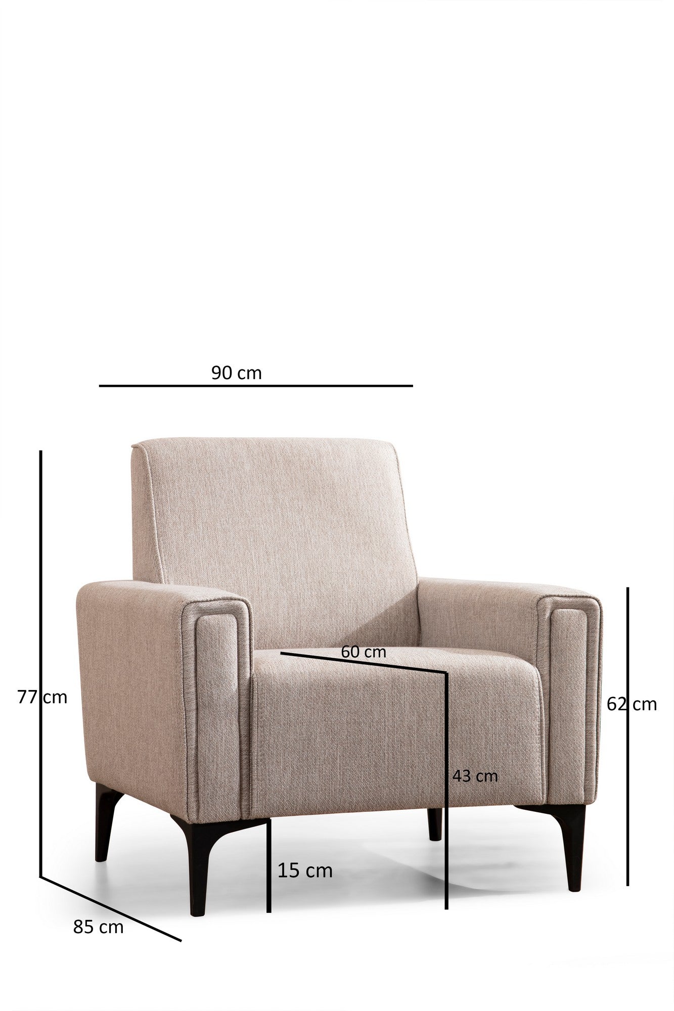 Sofa s 1 sjedećim mjestom ELEANOR