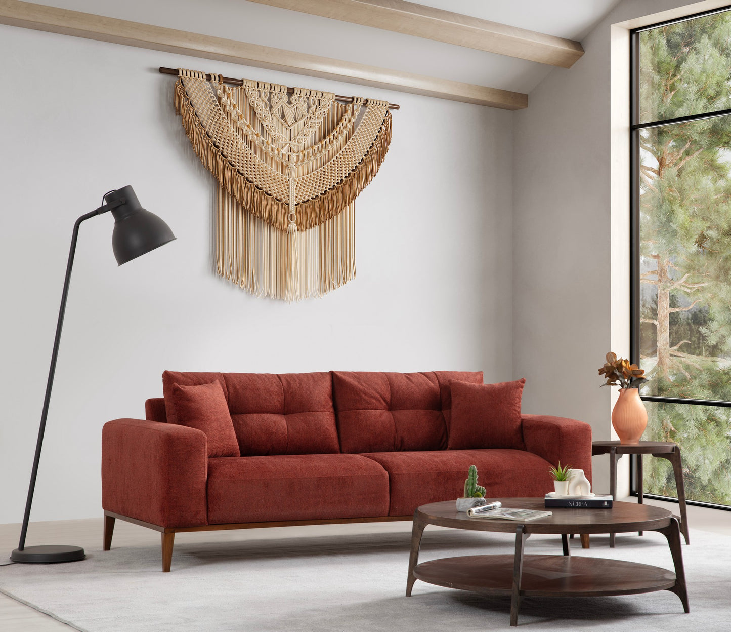 Trosjed na razvlačenje Sinor 3 Seater - Tile crvena