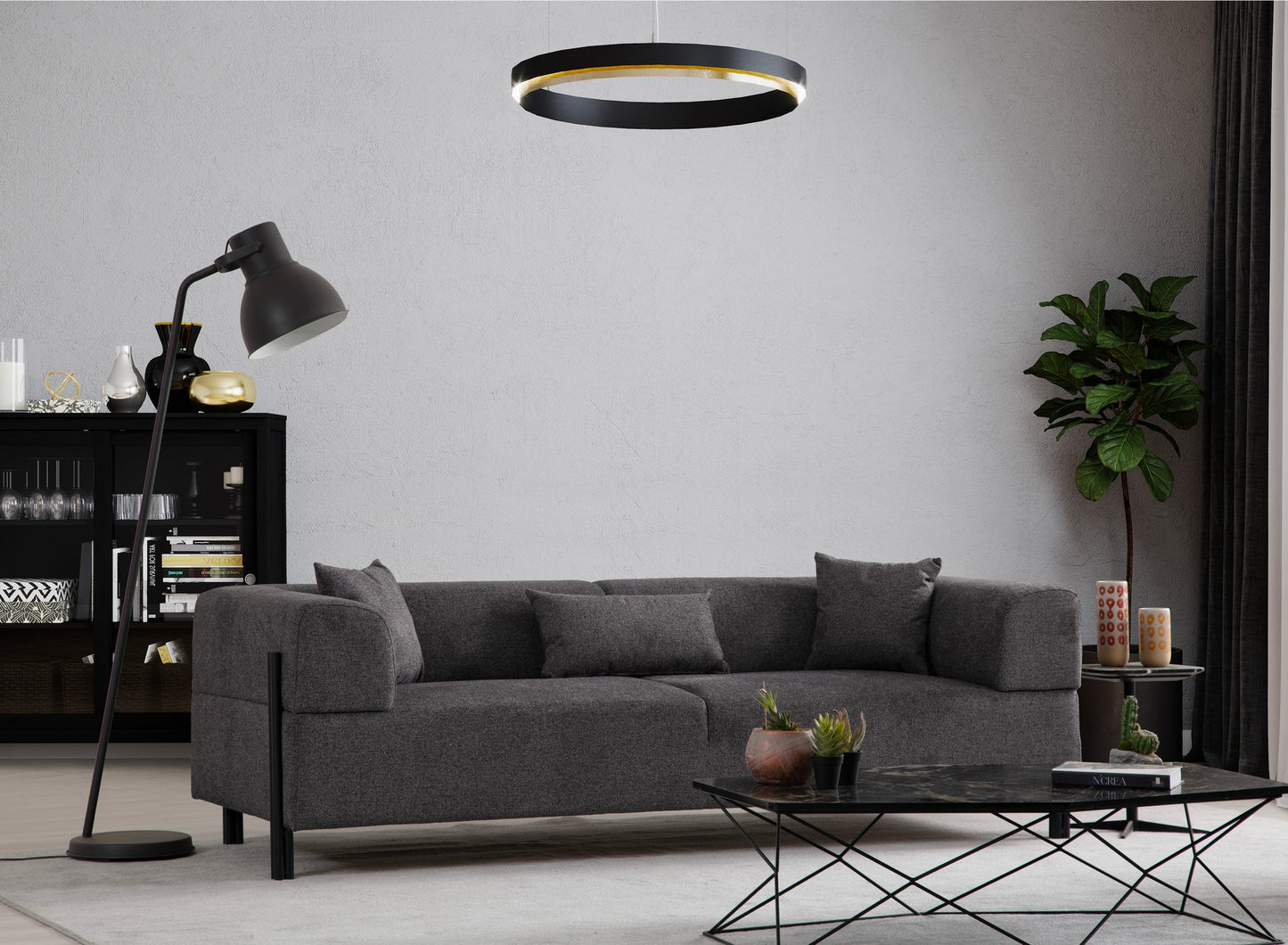 Trosjed Gio 3 Seater - Anthracite