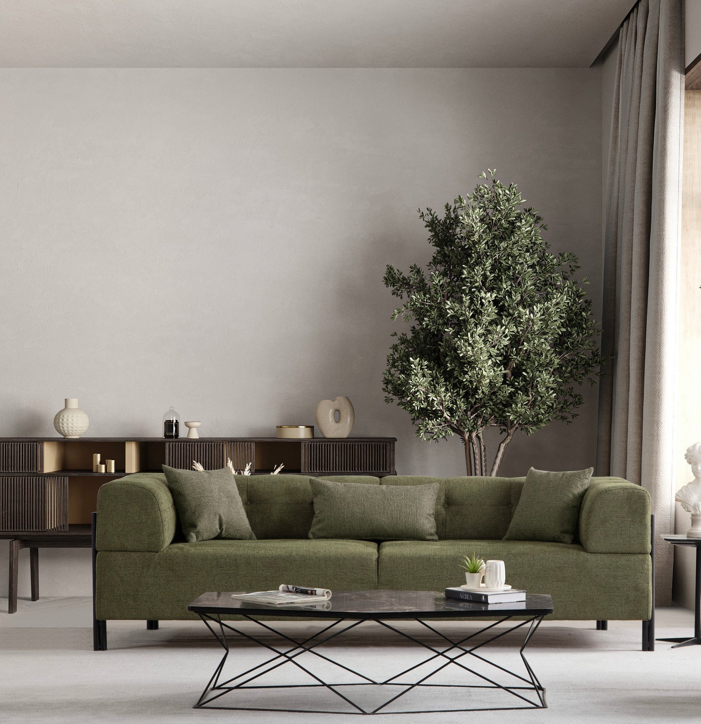 Trosjed Gio 3 Seater - zeleno