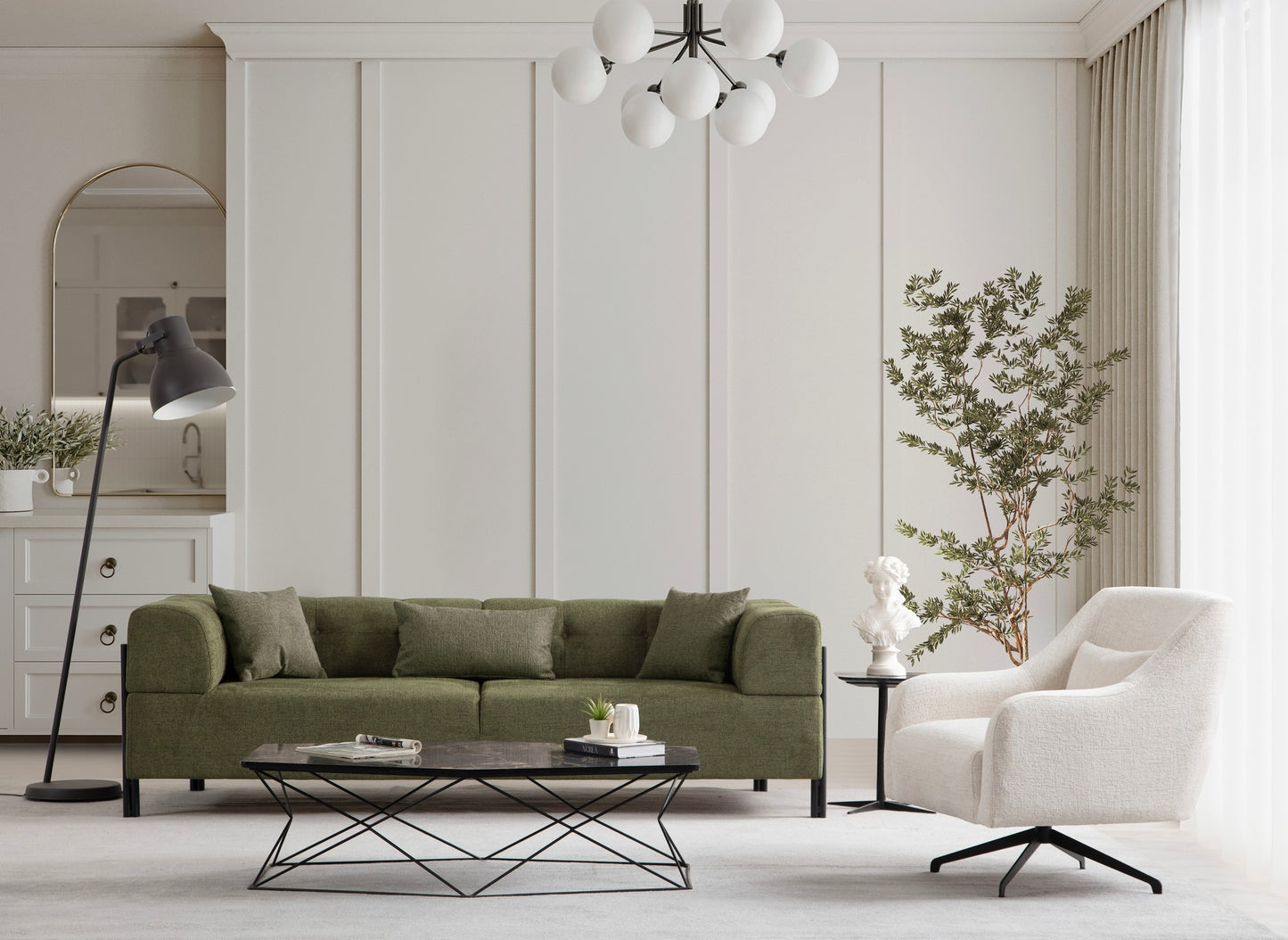 Trosjed Gio 3 Seater - zeleno