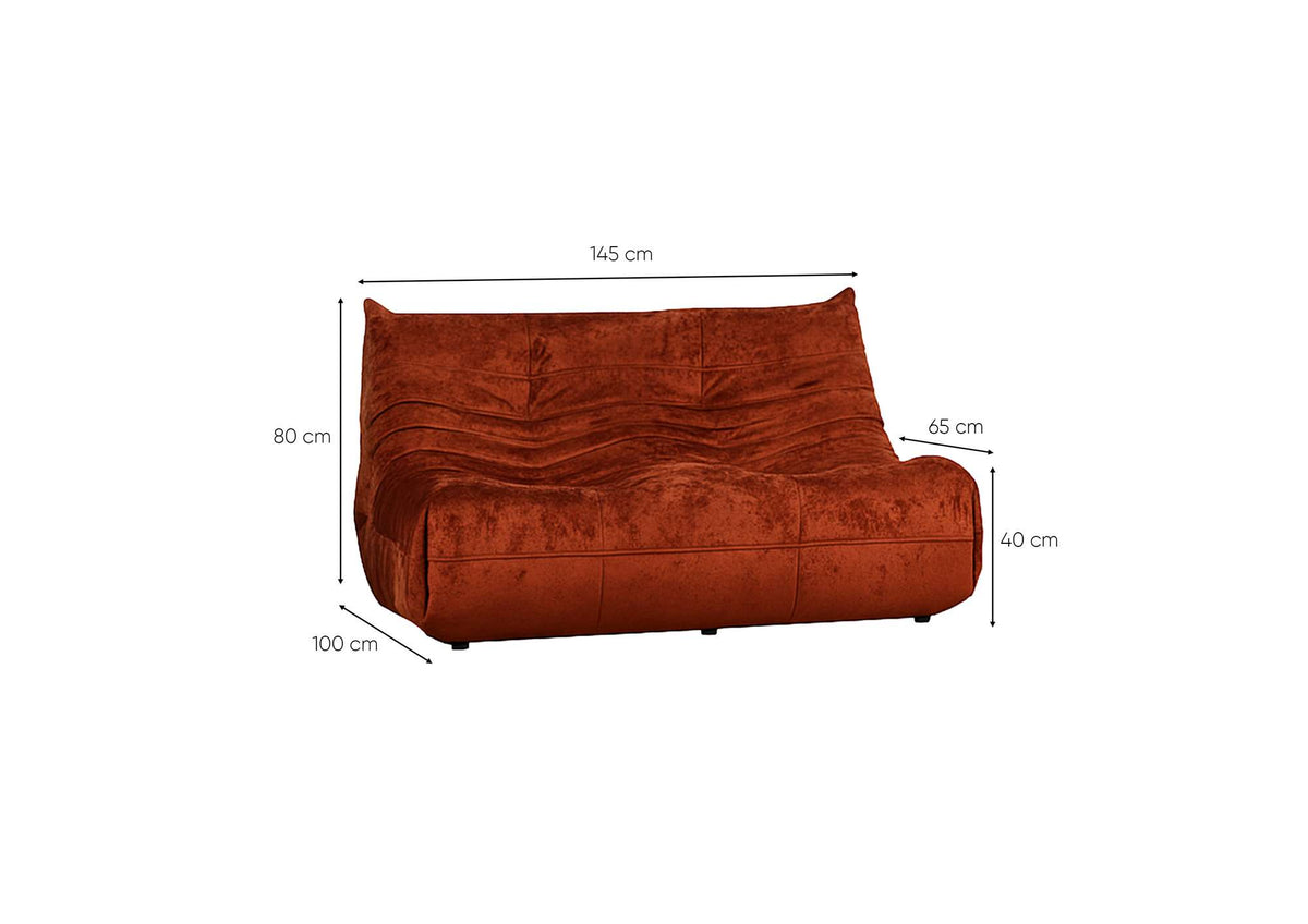 Loveseat 234, Red