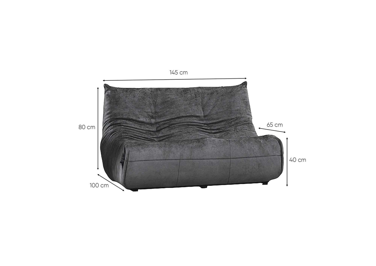 Loveseat 241, Dark gray