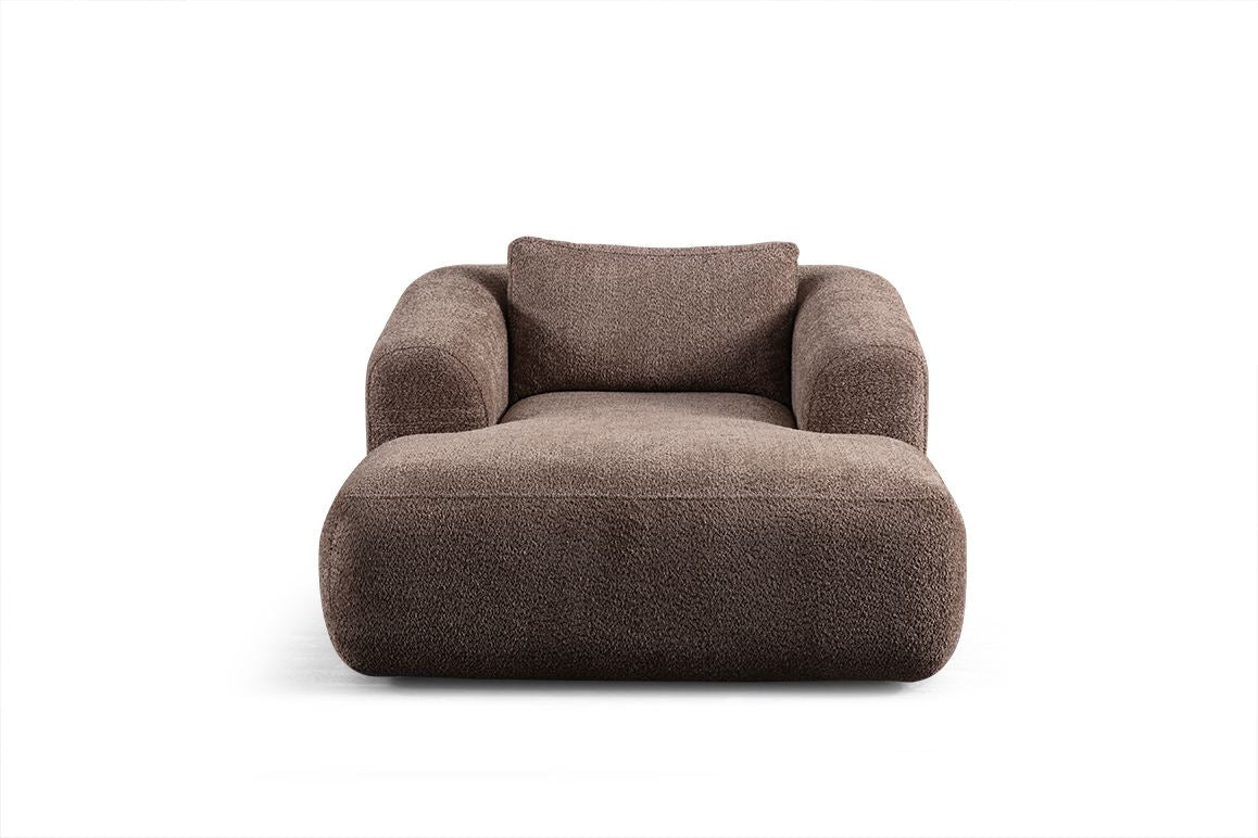 Sofa 074 s jednim sjedištem, smeđa