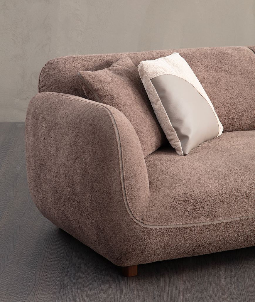 Sofa s 4 sjedala 159, smeđa