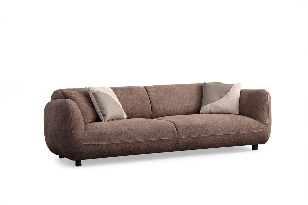 Sofa s 4 sjedala 159, smeđa