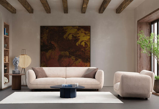 4-Sjedna Sofa 166, Krem