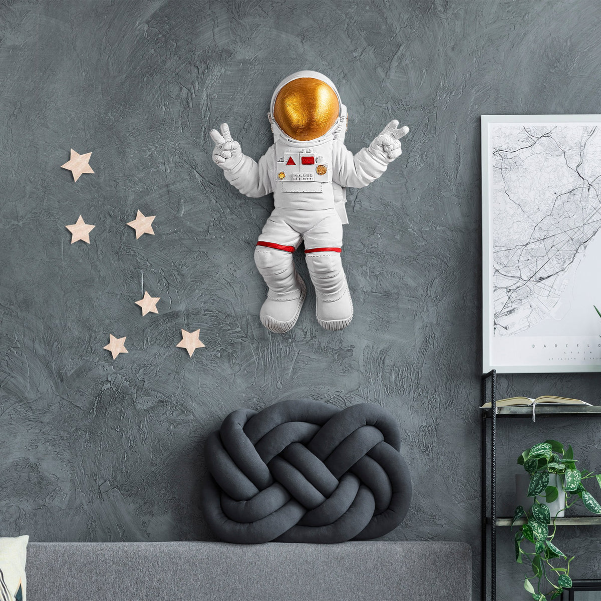 Dekorativni zidni pribor Peace Sign Astronaut - 1