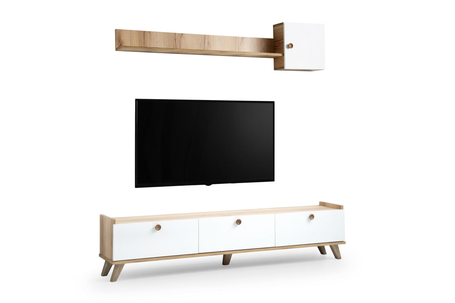 TV jedinica, hrast-Bijela boja, Sumer E4020