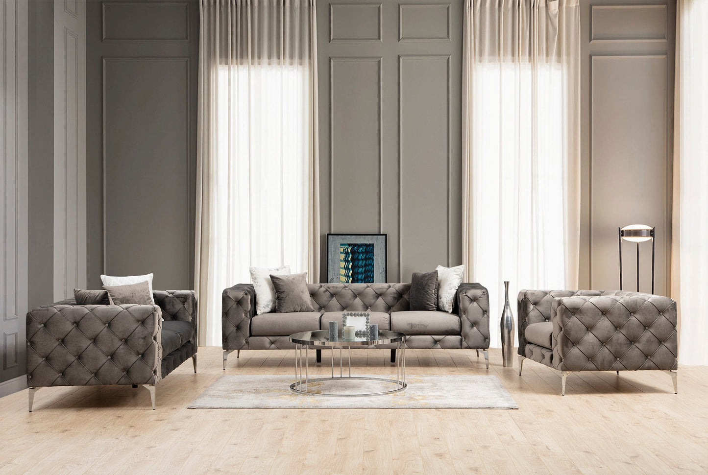 Trosjed COMO antracit, Como 3 Seater - Anthracite