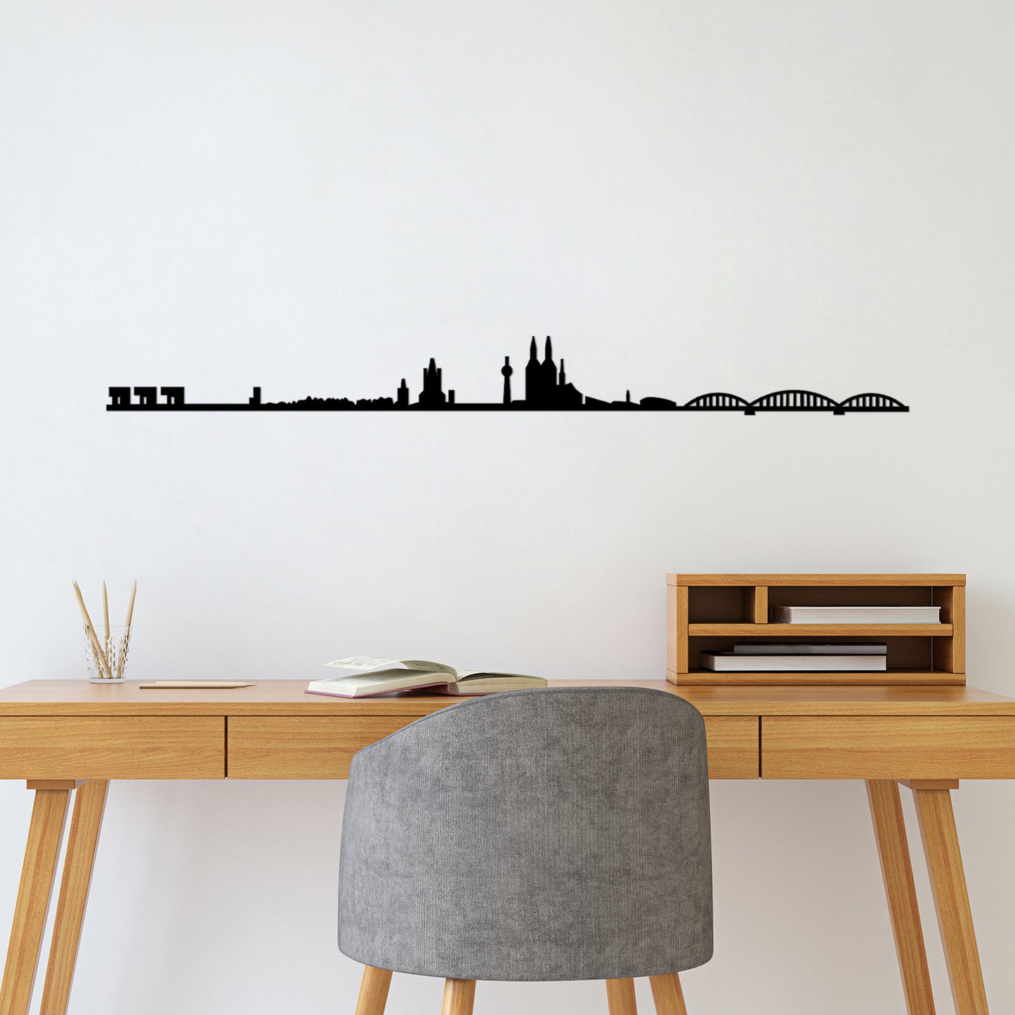 Metalna zidna dekoracija, Cologne Skyline