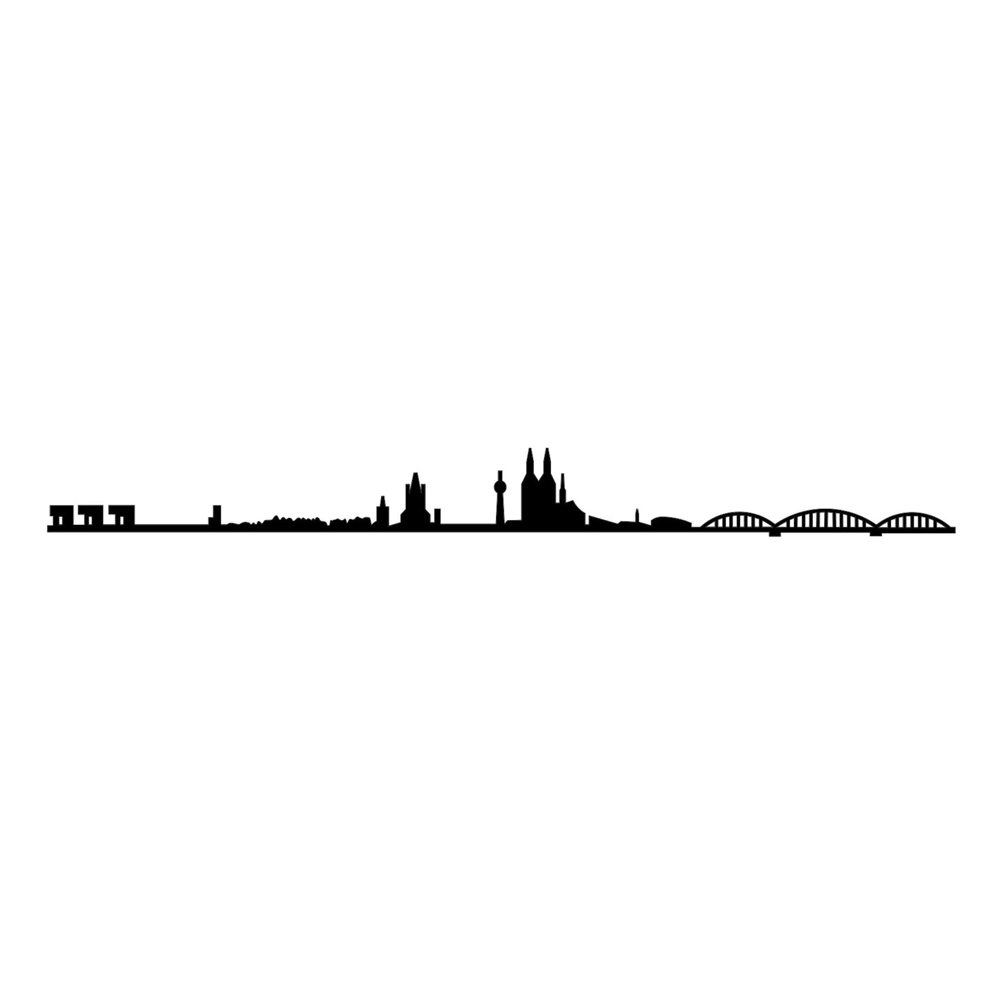 Metalna zidna dekoracija, Cologne Skyline