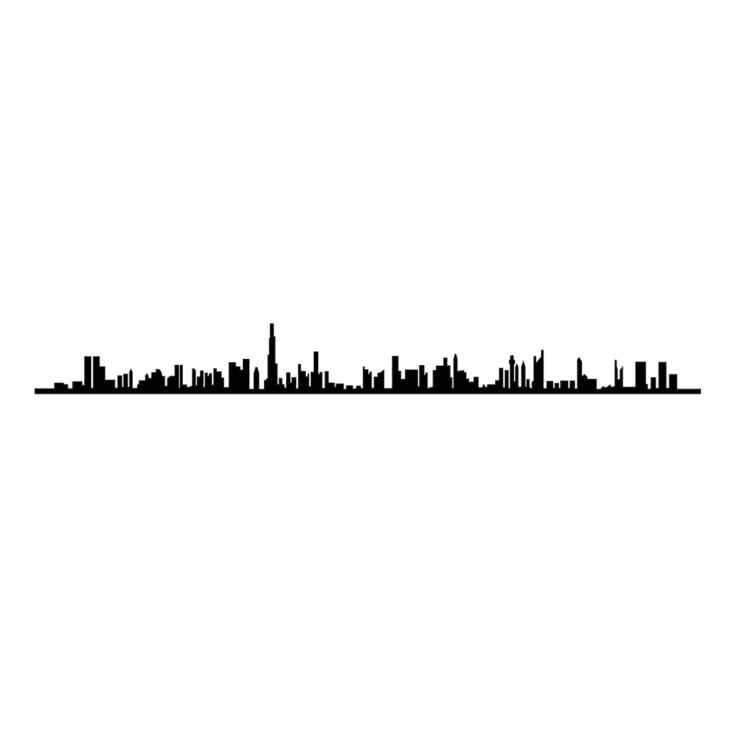 Metalna zidna dekoracija, Dubai Skyline