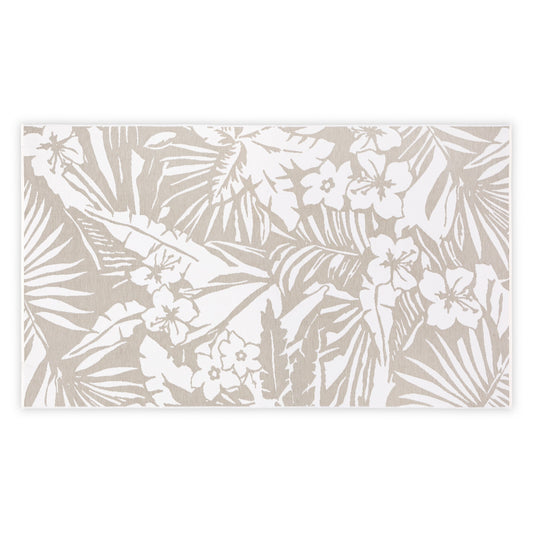 Ručnik za plažu Floral - Light Brown