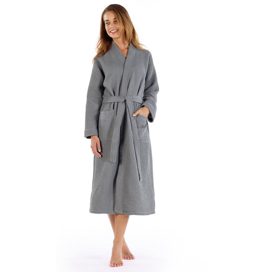 Kupaonski ogrtač, Mia Waffle - Dark Grey