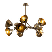 Vislica DRAM, vintage, metal, 75 x 75 cm, visina 60 cm, promjer sjenila 15 cm, visina 7 cm, 10 x E27 40 W, Dram - 1092