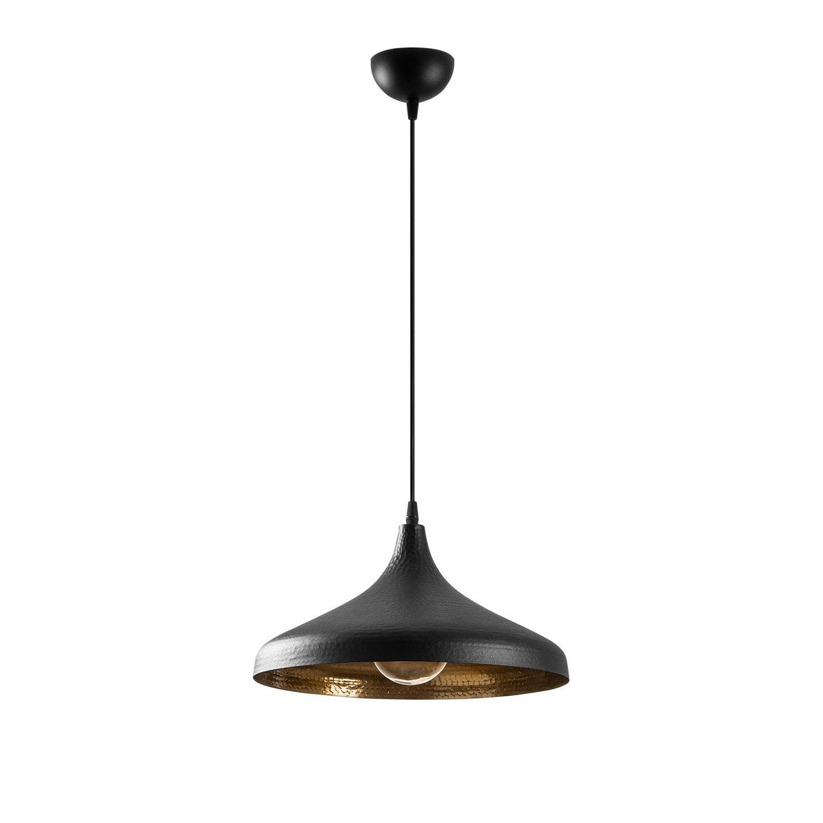 Visilica DAN 2641, crna, metal, 36 x 36 cm, visina 118 cm, promjer sjenila 36 cm, visina sjenila 22 cm, podesiva visina, duljina kabla 90 cm, E27, 40 W, Tattoo - 2641