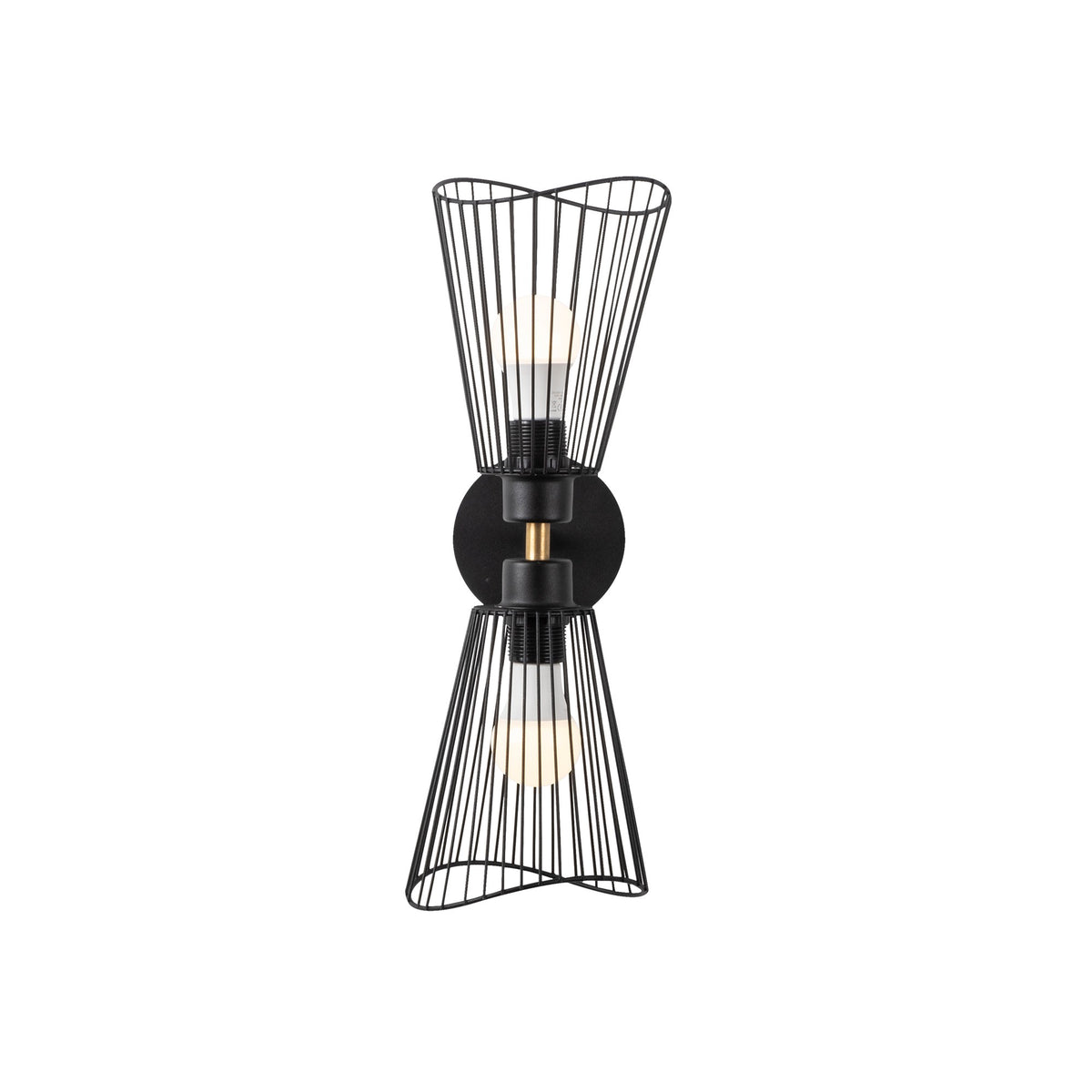 Zidna lampa ZEYNA, crna, metal, 16 x 16 cm, visina 48 cm, promjer sjenila 16 cm, visina 20 cm, 2 x E27 40 W, Zeyno - 3295