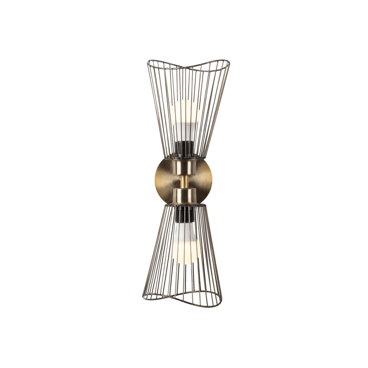 Zidna lampa ZEYNA, vintage, metal, 16 x 16 cm, visina 48 cm, promjer sjenila 16 cm, visina 20 cm, 2 x E27 40 W, Zeyno - 3296
