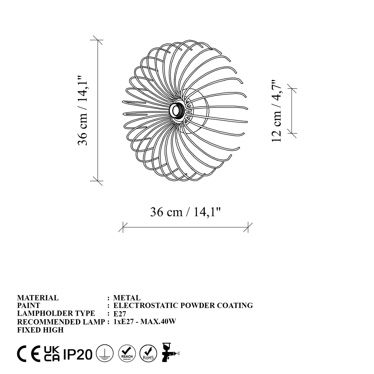 Zidna lampa Karsortel - N-645-1