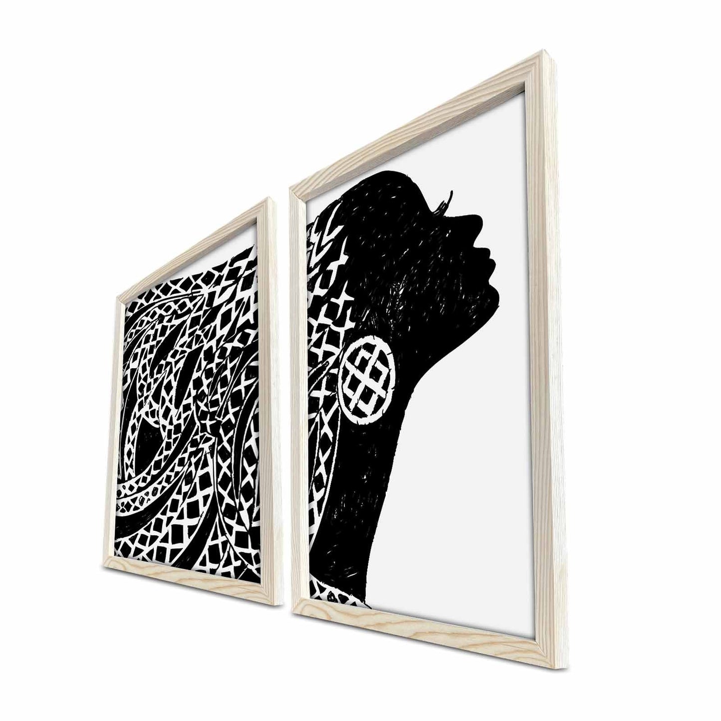 Slika ukrasna uokvirena MDF (2 komada), 2PKCT-004