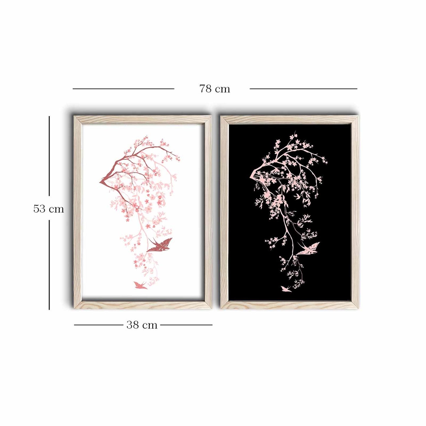 Slika ukrasna uokvirena MDF (2 komada), 2PKCT-005