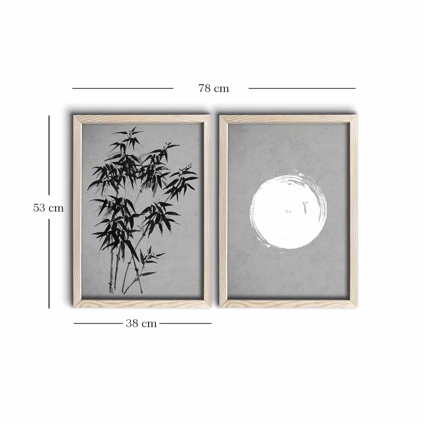 Slika ukrasna uokvirena MDF (2 komada), 2PKCT-009