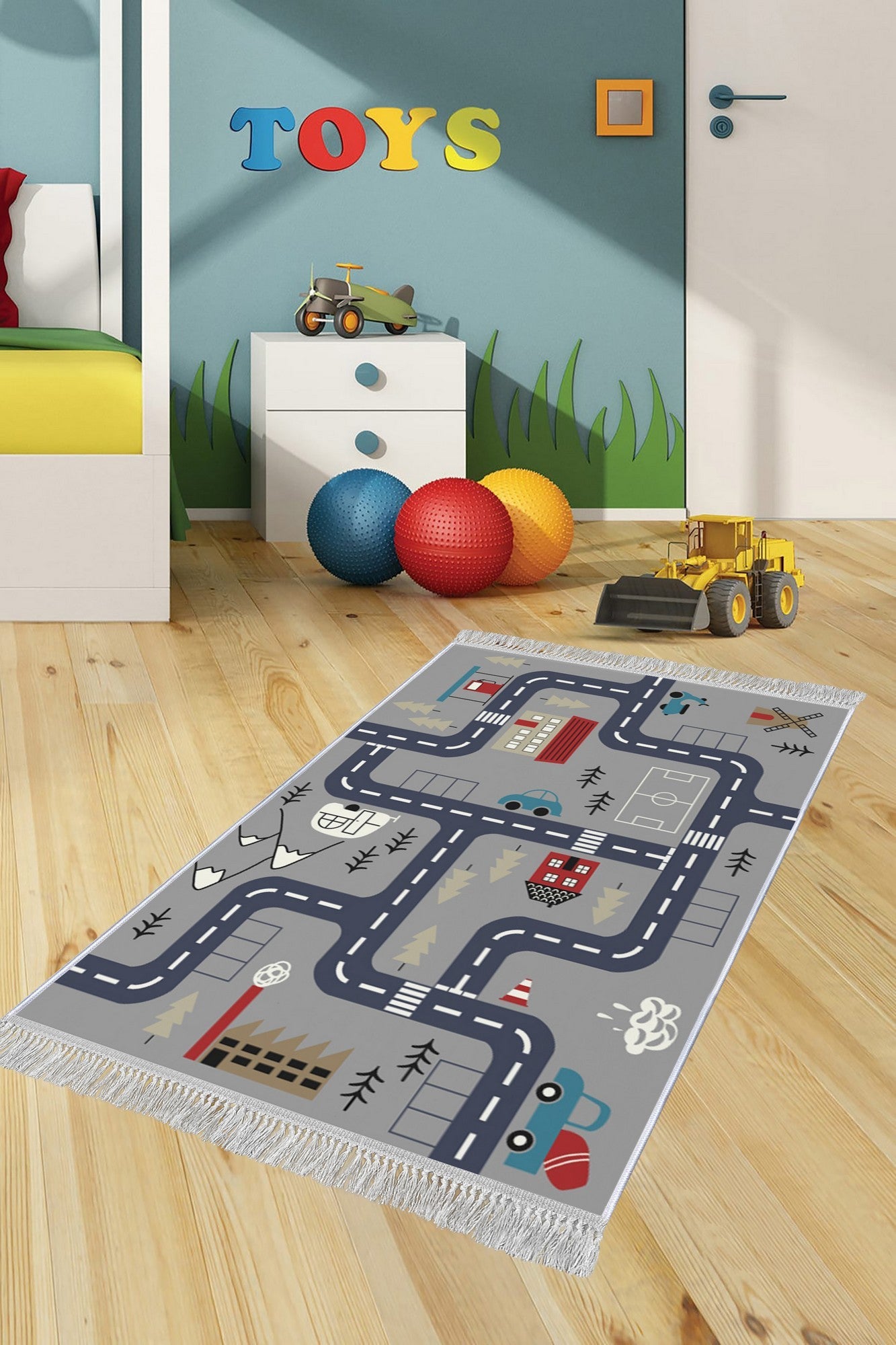 Tepih (100 x 150), ELS582 - Grey