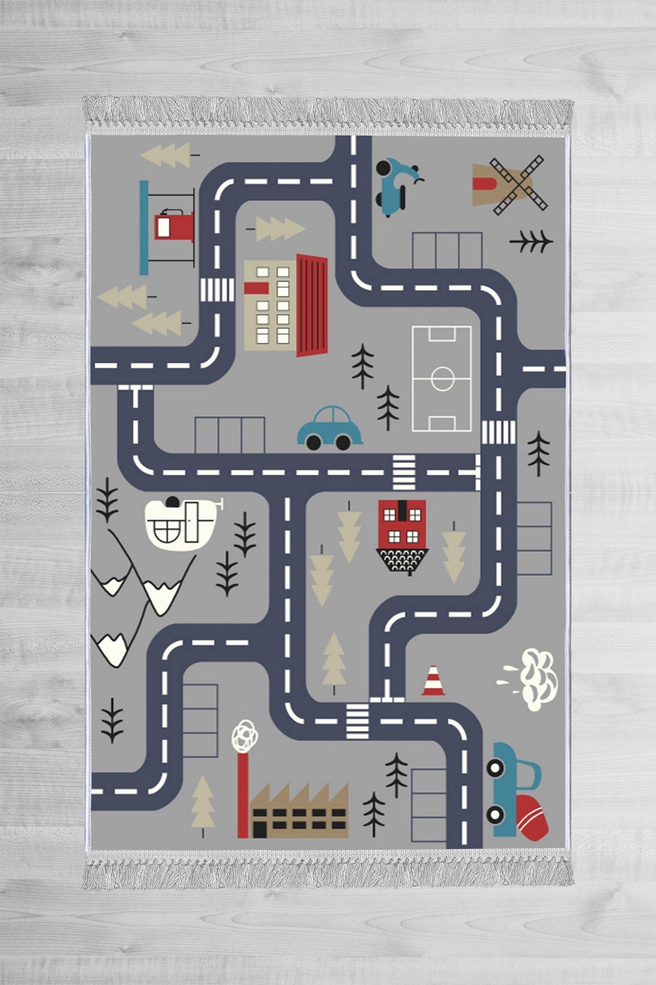 Tepih (100 x 150), ELS582 - Grey
