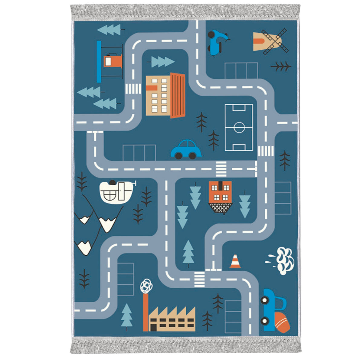 Tepih (160 x 230), ELS582 - Plavi