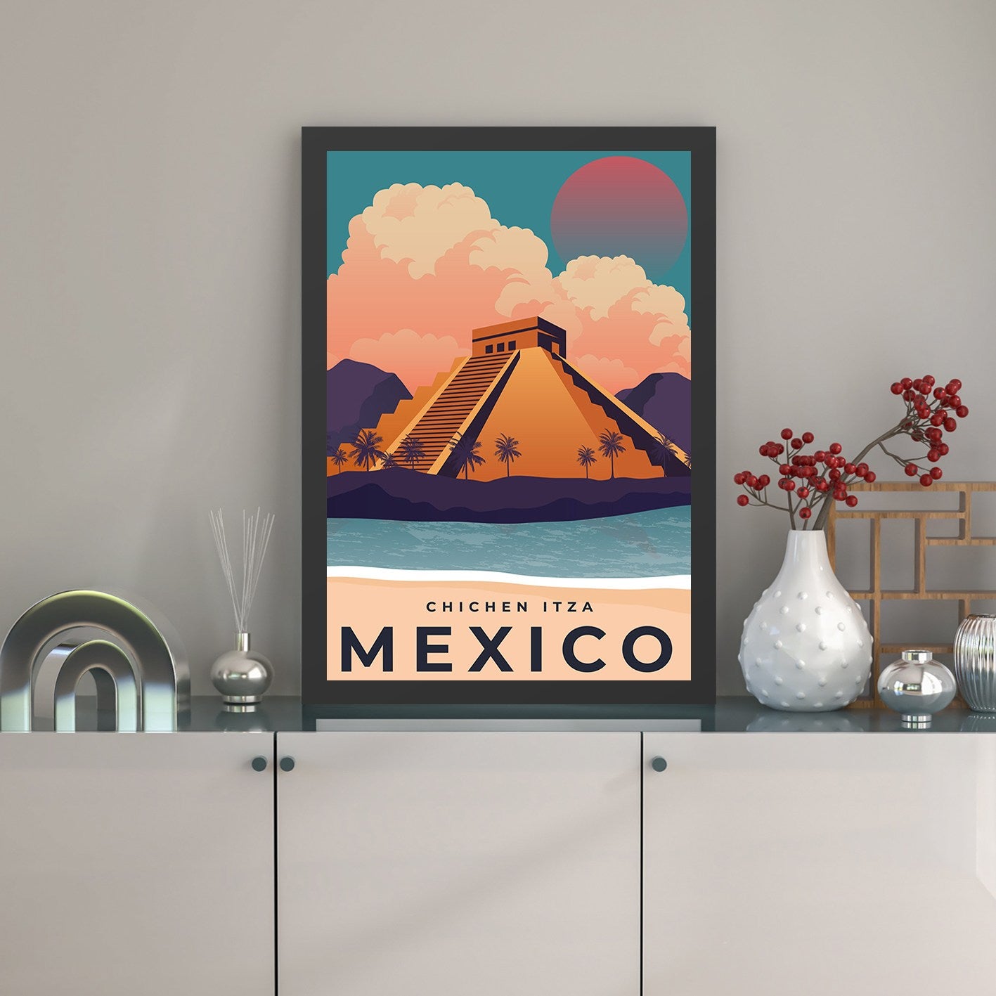 Ukrasna uokvirena MDF slika Mexico 2 (40 x 55)