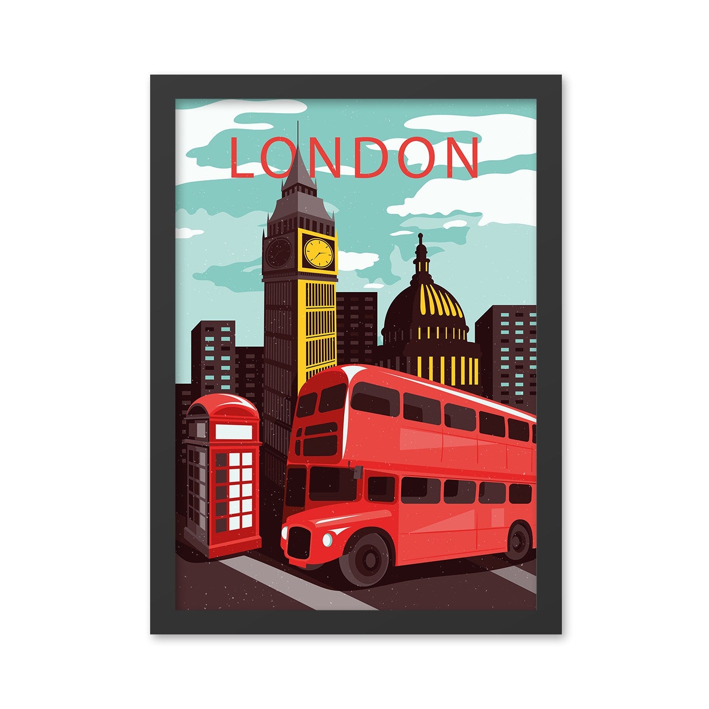 Slika dekorativna uokvirena MDF, London 8 (40 x 55)