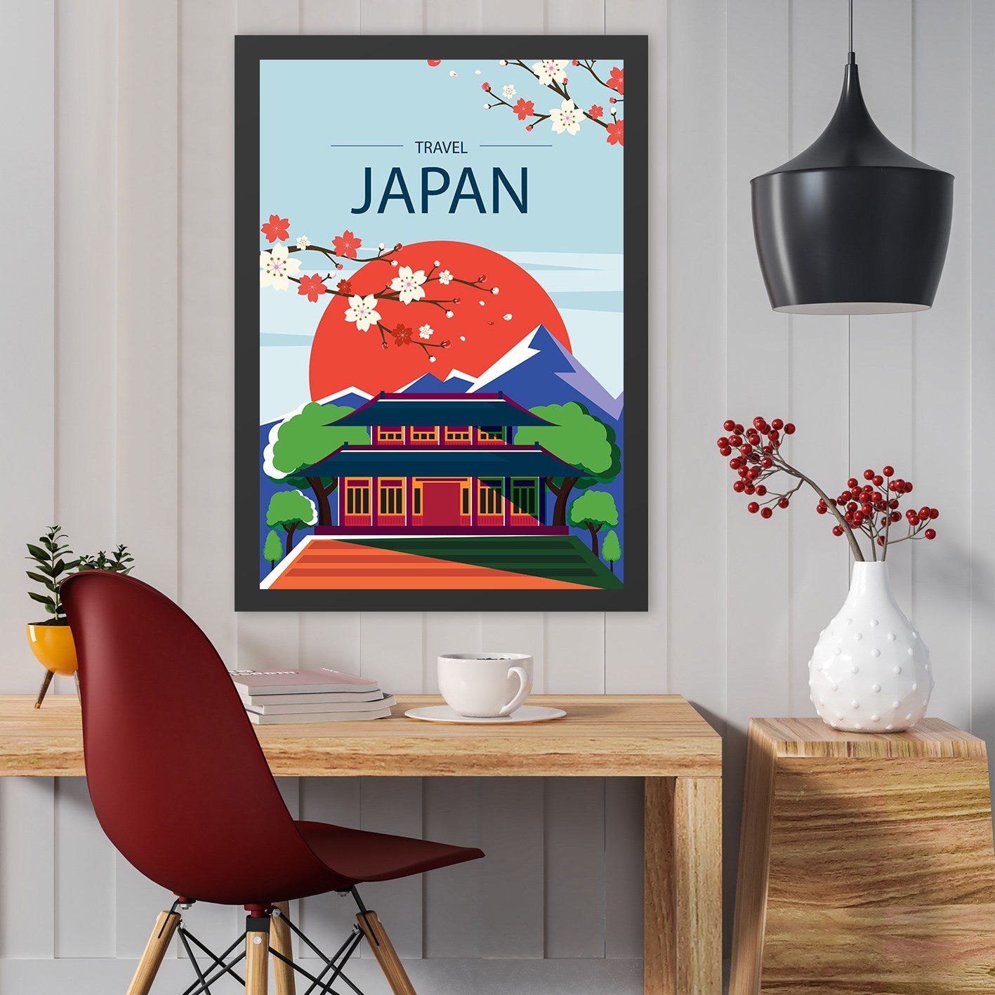 Ukrasna uokvirena MDF slika Japan (40 x 55)