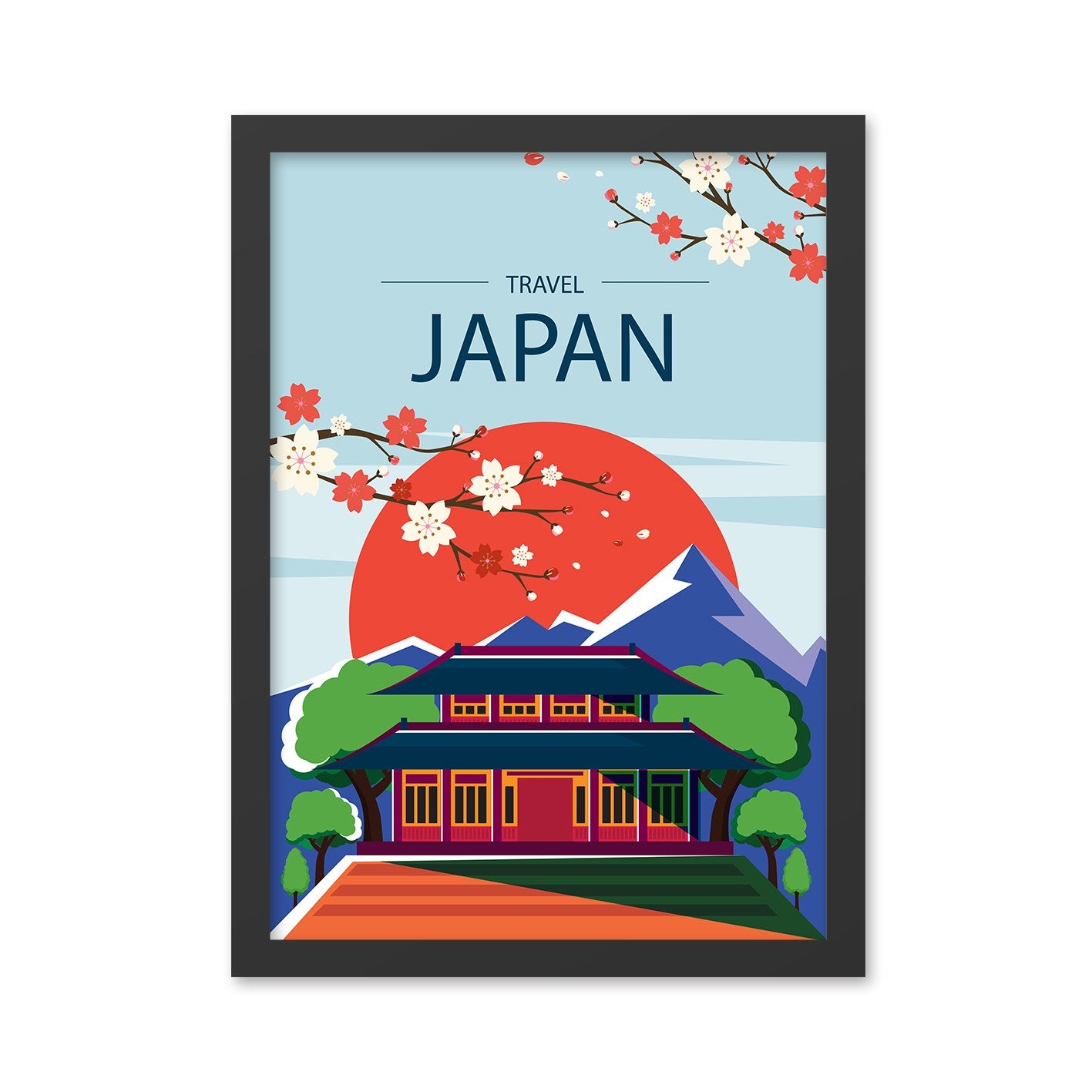Ukrasna uokvirena MDF slika Japan (40 x 55)