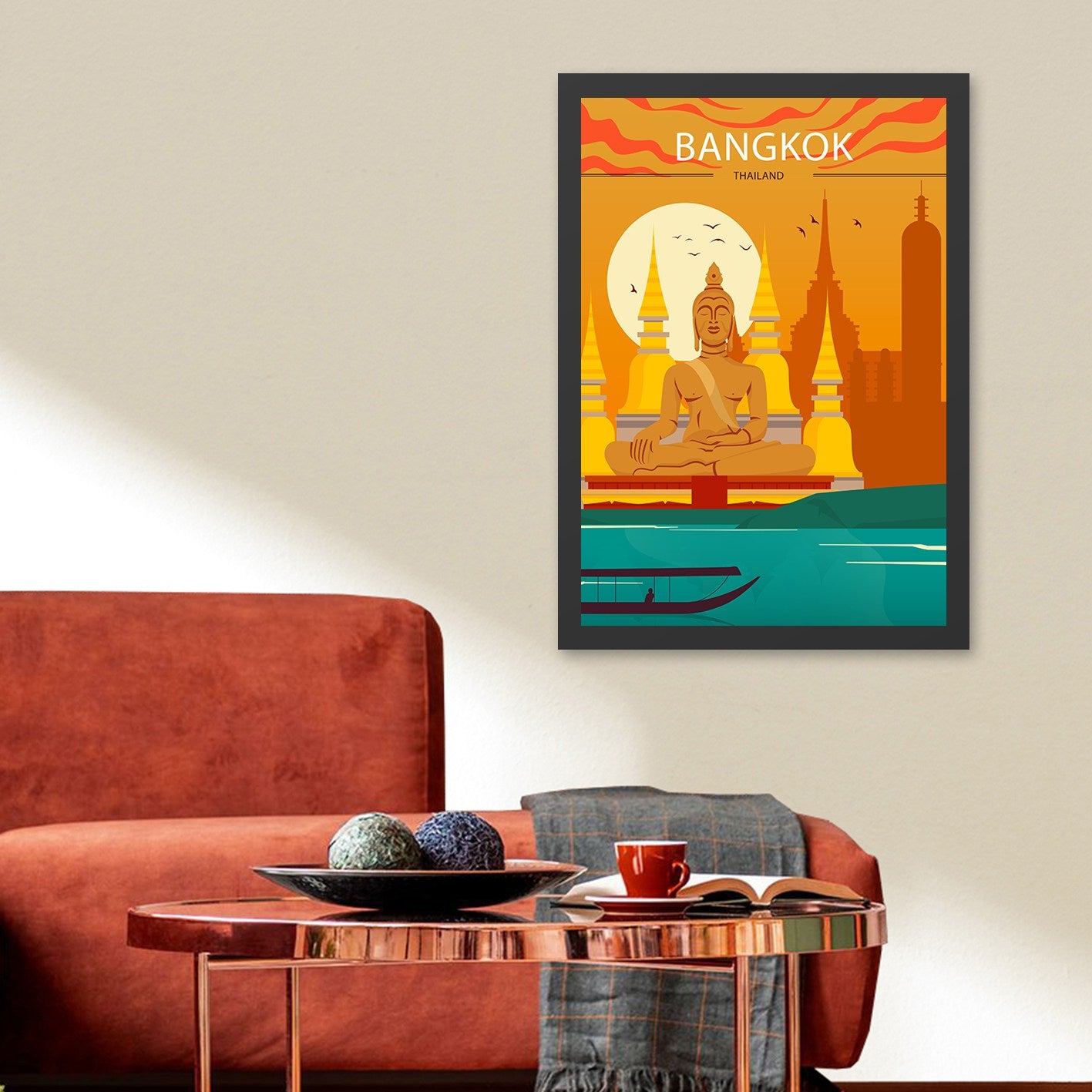 Slika dekorativna uokvirena MDF, Bangkok 2 (40 x 55)