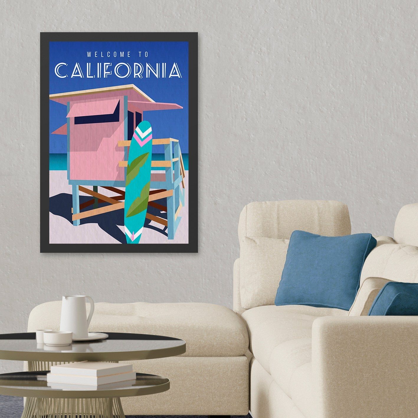 Ukrasna uokvirena MDF slika California 2 (40 x 55)
