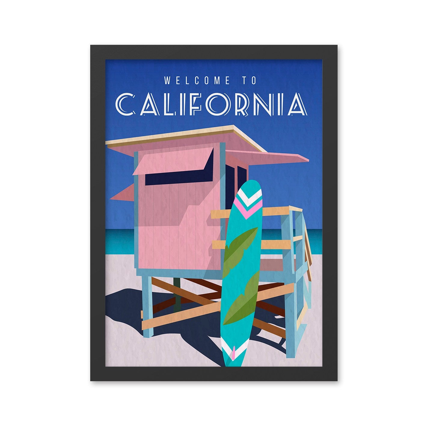 Ukrasna uokvirena MDF slika California 2 (40 x 55)