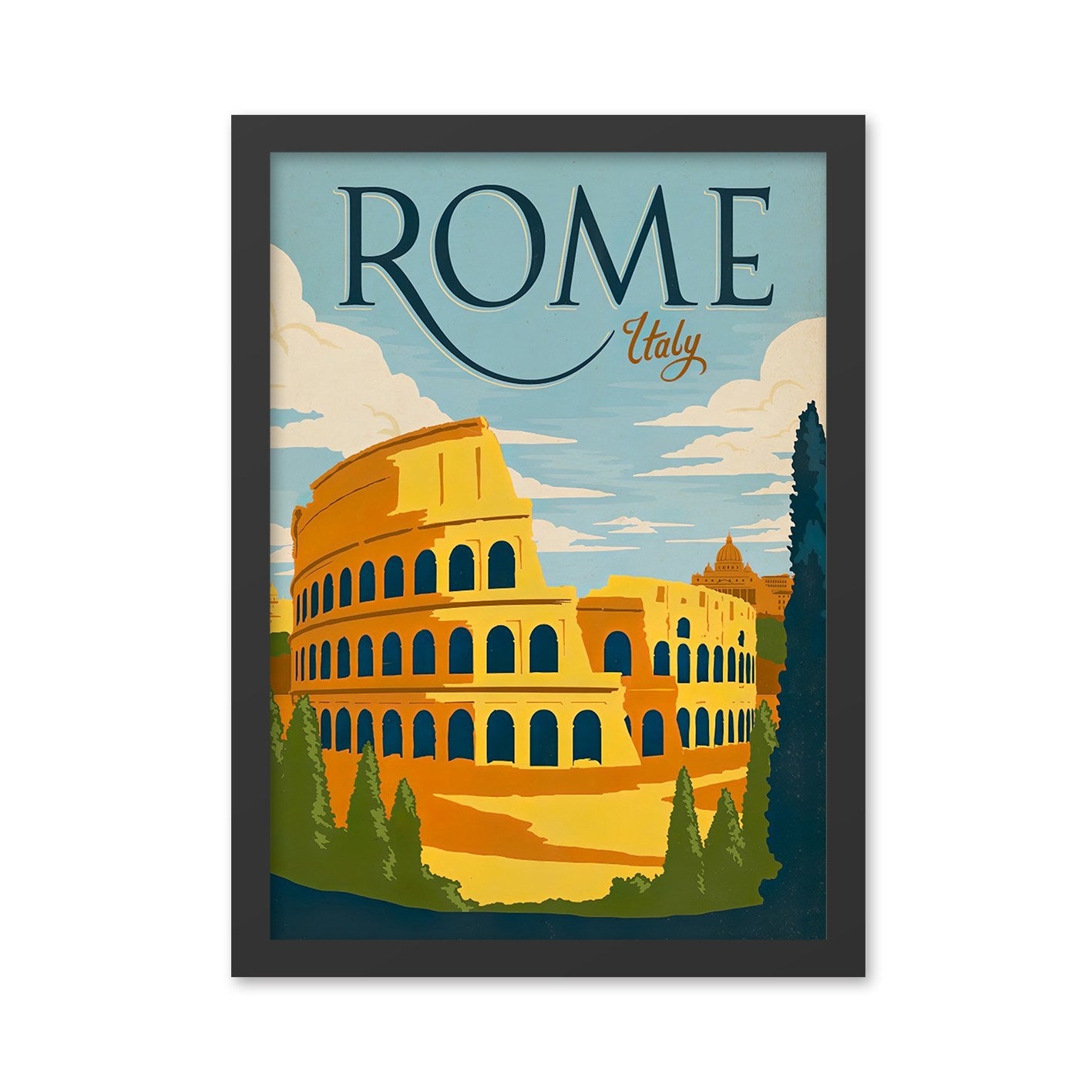 Slika dekorativna uokvirena MDF, Rome 2 (40 x 55)