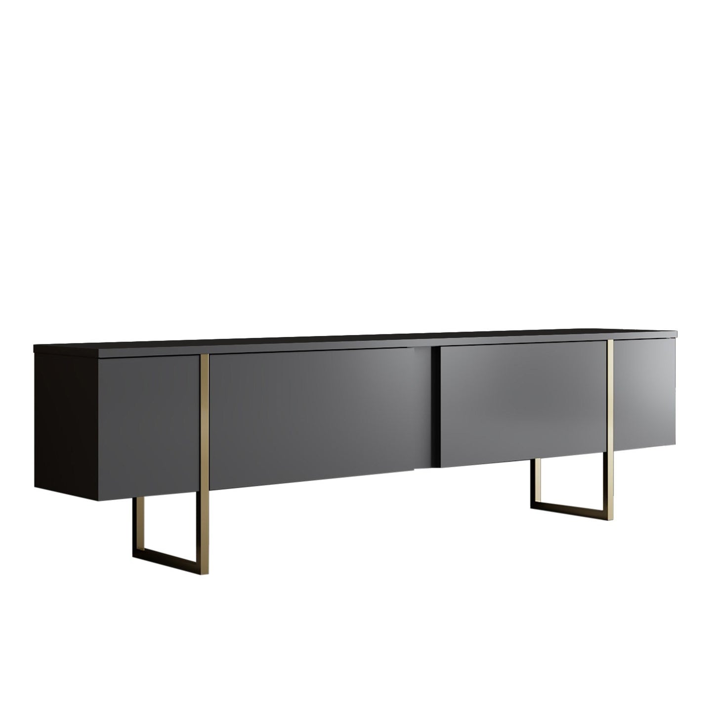 Set namještaja za dnevnu sobu, Luxe Set - Anthracite, Gold