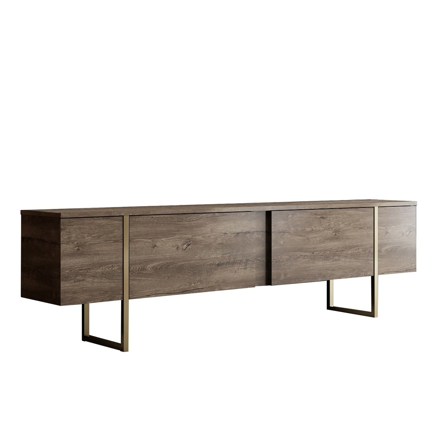 Set namještaja za dnevnu sobu, Luxe Set - Walnut, Gold