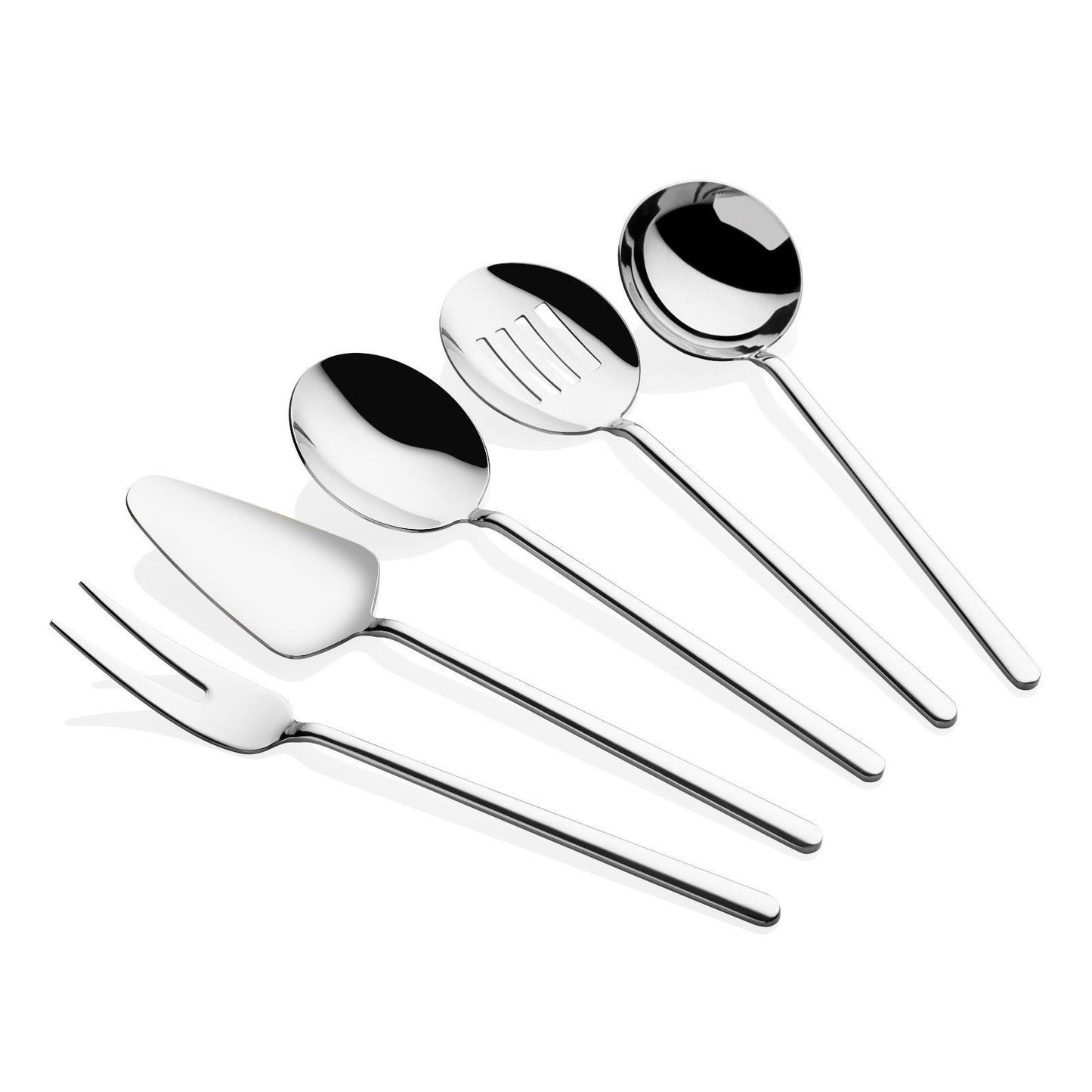 Set pribora za posluživanje (5 komada) Allegra - srebro
