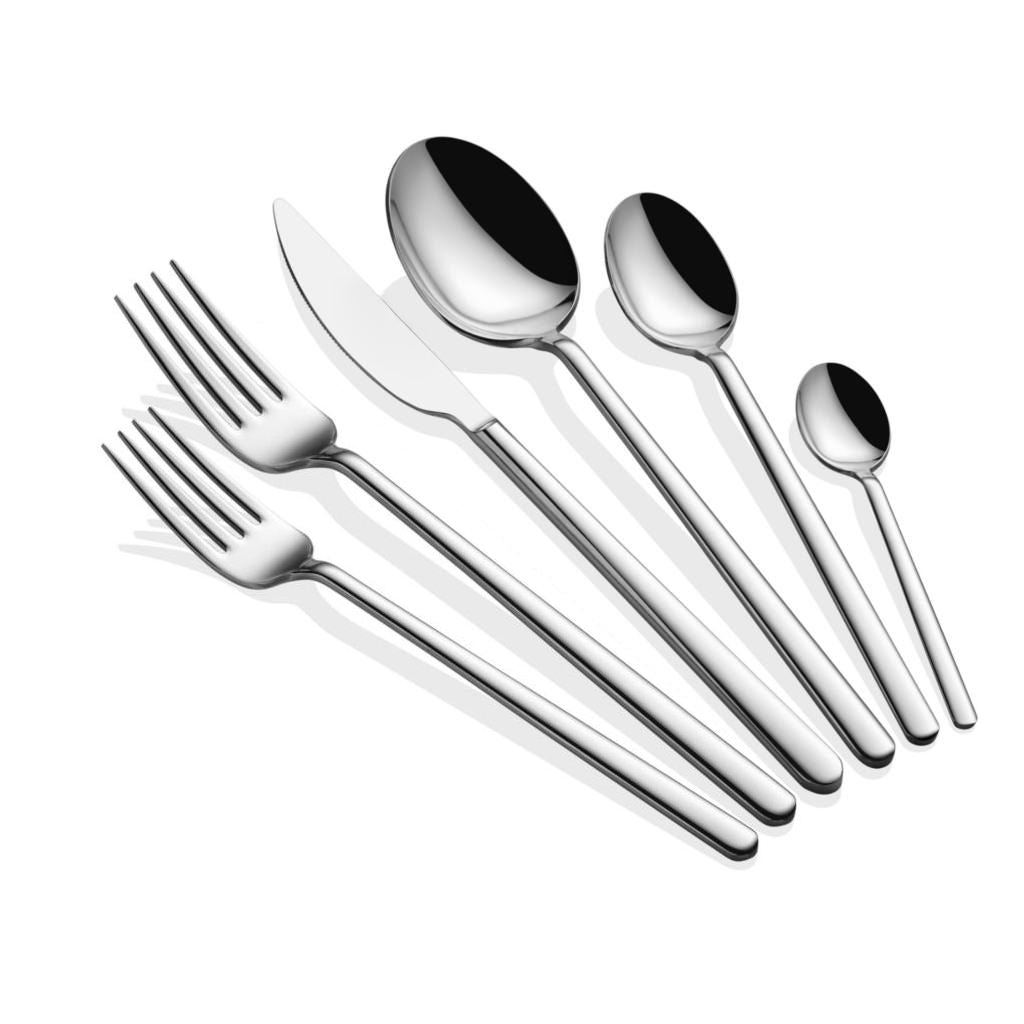 Set pribora za jelo (36 komada) Allegra - srebro