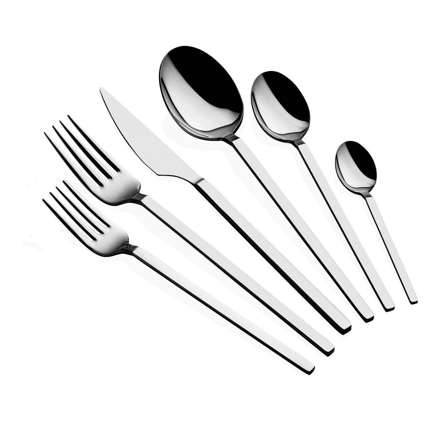 Set pribora za jelo (36 komada) Carre - srebro