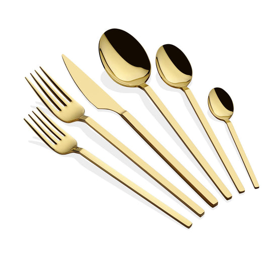 Set pribora za jelo (36 komada) Carre - zlato
