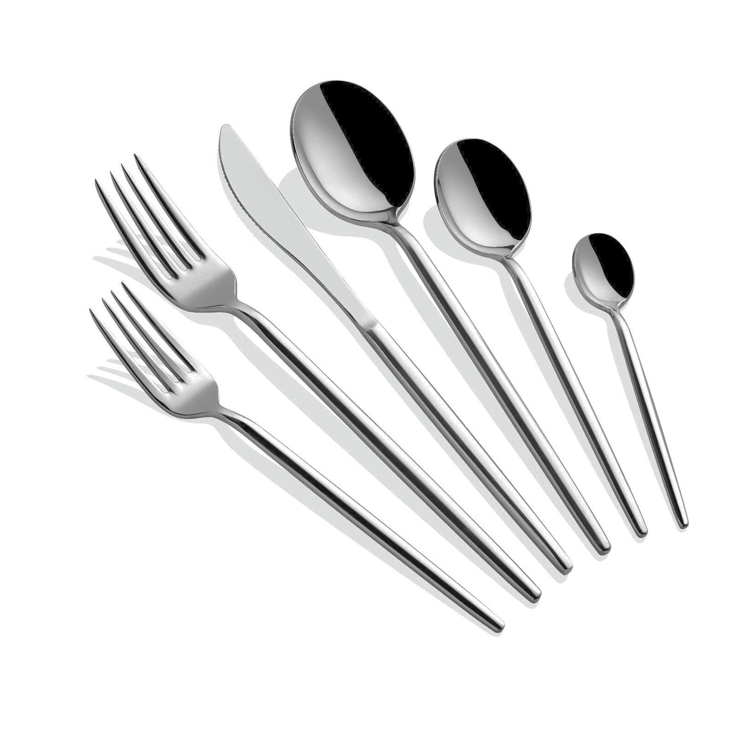 Set pribora za jelo (36 komada) Almeria - srebro