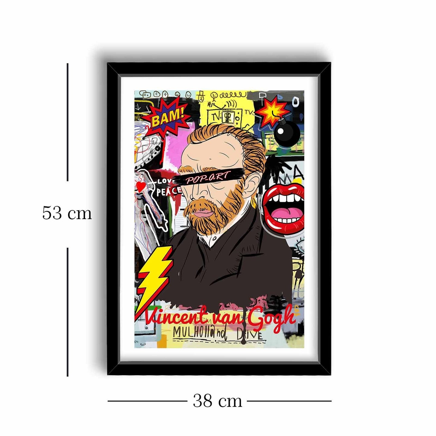 Ukrasna uokvirena MDF slika JOEL