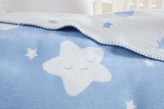 Dječji pokrivač Star - Light Blue