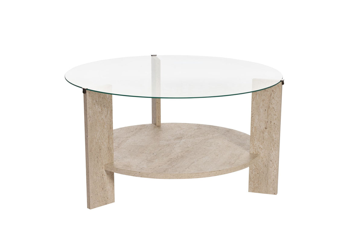 Klub stol 701, Travertin, Prozirno